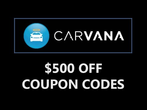 Carvana $500 off coupon code