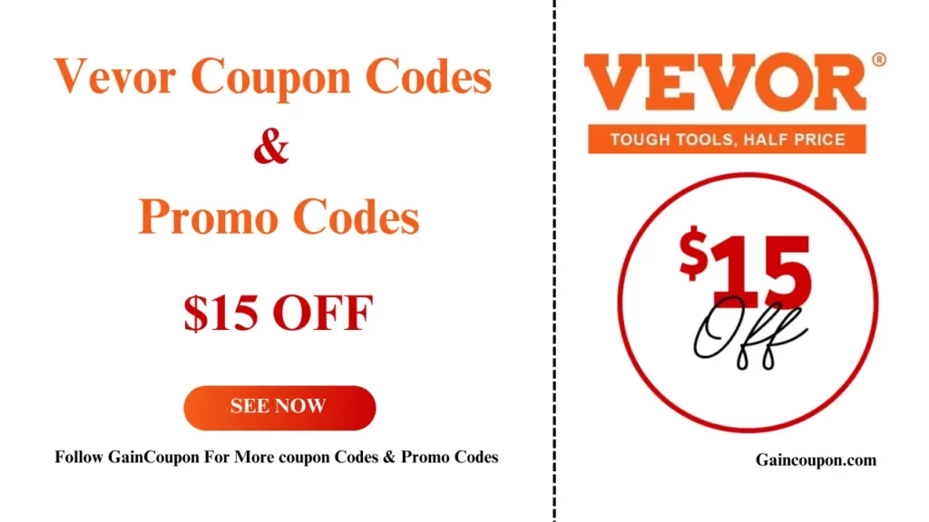 Vevor coupon codes & Promo Codes For $15 Off