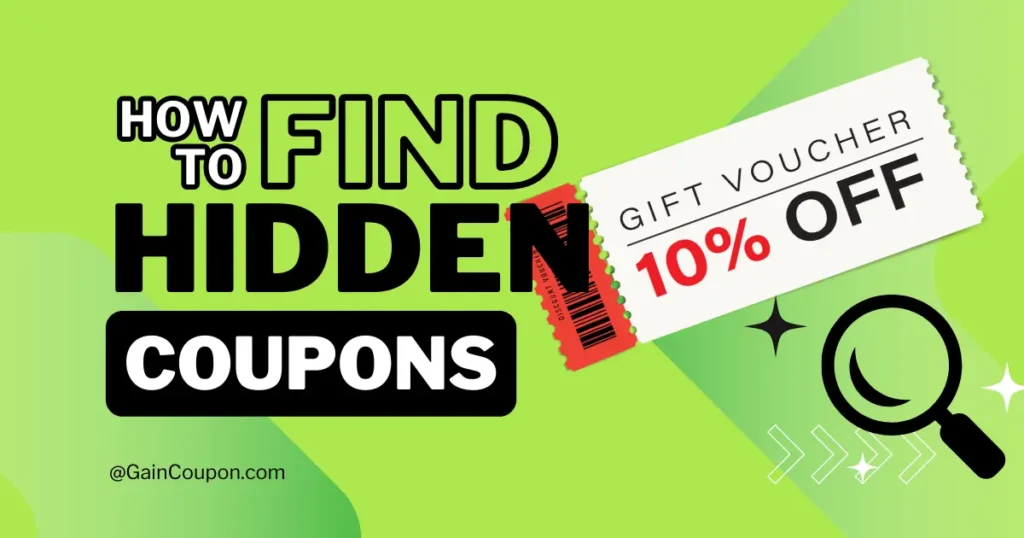 how to find hidden coupons